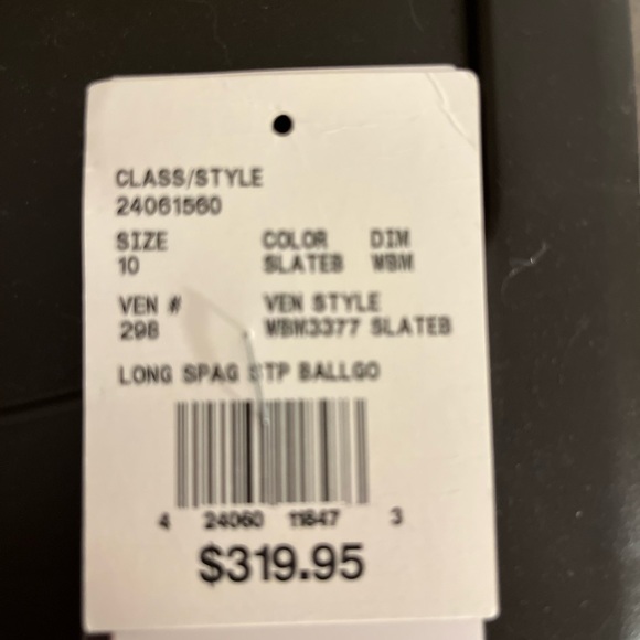 A size 10 prom dress from David’s bridal that is a shade of blue. - Picture 4 of 6